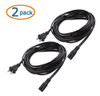 Power Cord Matters Cable Matters, Paquete De 2 Puntas, 3 M, 1