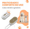 Kit Alicate Com Lixa E Escova 3 Em 1 Para Pet Pelo Banho 6