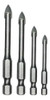 Juego Mechas 4pzs Para Vidrio Ceramica Punta Flecha Ruhlmann 0