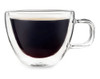 Taza Cafe Doble Pared Vidrio 190 Ml 0
