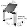 Suporte Notebook Vertical Regulavel Aluminio Mesa Ergonomico 1
