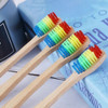 40pcs/set Escovas De Dentes Macias De Bambu Natural Bamb Bri 4