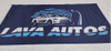 Bandera Para Lava Autos Azul 80 X 150cm De Tela Lavaderos 2