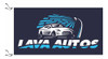 Bandera Para Lava Autos Azul 80 X 150cm De Tela Lavaderos 5