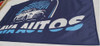 Bandera Para Lava Autos Azul 80 X 150cm De Tela Lavaderos 6