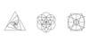 Pack De Vectores Corte Laser- Figuras Geometria Sagrada 2