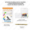 Kit Set 24 Acuarelas Metal Sakura Koi Microfibras Micron Blo 1