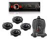 Kit Rádio Mp3 + 2 Par De Alto Falante Pioneer + Módulo Tl500 0