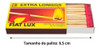 Caixa De Fósforo Extra Longo Fiat Lux Com 50 Unidades 1