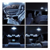Kit De Bombillas Interiores 6x Xenón Coche Blanco Luces Led 6