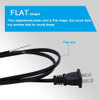 Cable De Alimentacin De Ca De 2 Clavijas De 18 Awg, Cable De 1