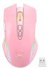 Mouse Inalámbrico Ergonómico. Compatible. Universal. Rosado. 0