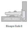 Bisagra Cazoleta Resorte Mueble  35mm Codo 0 Cab 3