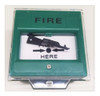 Boton De Salida Verde Cristal Plastico Para Incendio Normal 2