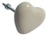 Tirador Corazón Cerámica Manijas Cajones Perilla Muebles 1