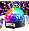 Globo De Espelho Balada Festa Iluminação Rotativa Com Led 6