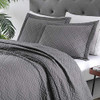 Exq Home Juego De Colcha Tamaño Queen Gris 3 Piezas, Colcha 1