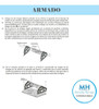 Kit Bisagra Para Armar Botinero Zapatero Blanco 4