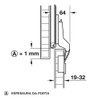 01 Trilho Porta Escamoteável 408mm + 2 Dobradiças Sobrepor 4