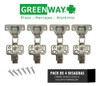 Bisagra Cierre Suave Codo 9 Cazoleta 35 Mm Pack 4 U C/ Clip 1