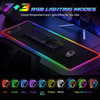 Almohadilla De Mouse Rgb Grande Con Carga Rápida De 15w 1
