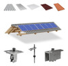 Kit Estrutura Suporte 07 Placas Painel Solar Viga Madeira 0
