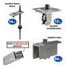 Kit Estrutura Suporte 07 Placas Painel Solar Viga Madeira 1
