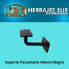 Soporte Pasamano Escalera Rectangular Hierro Negro X Unid 4