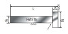 Pino Extrator Tipo A Para Moldes Ø14mmx125mm- Din 1530a 2