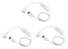 Yokive 3 Cables Usb Con Interruptor De Encendido/apagado, Ca 0