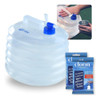 Galão 10l Recipiente Água Dobrável+20 Pastilha Purificadoras 0