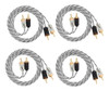 4 Cabo Rca Som Modulo Automotivo Taramps 1 Metro Stereo 0