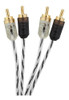 4 Cabo Rca Som Modulo Automotivo Taramps 1 Metro Stereo 1