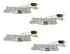 4 Cabo Rca Som Modulo Automotivo Taramps 1 Metro Stereo 6