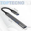 Mini Hub Usb 3.0 Tipo A Con Cable Y 4 Puertos Alta Velocidad 2