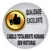 Topo De Cabeça Franjão Castanho Natural 45cm Humano Tic Tac 7