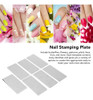 Placa De Estampagem De Unhas De 7 Peças, Modelos De Arte De 5