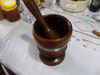 Mortero De Madera Para Cocina, Decoración Rústica 20x15cm 3