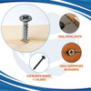 Tornillo Autoperforante 5x70 Mm Zinc Cima M 1