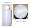 Kit 100 Frascos Plásticos De 100 Ml C/ Bico E Tampa De Lacre 7