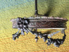 Antigua Araña De Bronce De Dos Luces 3