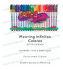 Kit Set 40 Mooving Marcador Pincel Microfibra Lettering 2