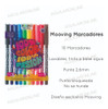 Kit Set 40 Mooving Marcador Pincel Microfibra Lettering 4