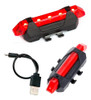 Luz Trasera Led Para Bicicleta Recargable Usb De Seguridad 7