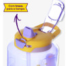 Garrafa Squeeze Galão De Água 1,8l Com Alça E Canudo Lilás 2 Garrafa Squeeze Galão De Água 1,8l Com Alça E Canudo Lilás 2