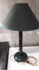 Lampara De Mesa Metal Verde C/instalacion Y Pantalla 0
