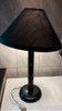 Lampara De Mesa Metal Verde C/instalacion Y Pantalla 2
