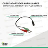 Adaptador 2 Plug 3,5mm (m) A Jack (h) Compatible Con Ps4 1