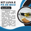 Pá De Bico Pra Pedreiro + Luva De Malha Multitato Pigmentada 2