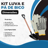 Pá De Bico Pra Pedreiro + Luva De Malha Multitato Pigmentada 3
